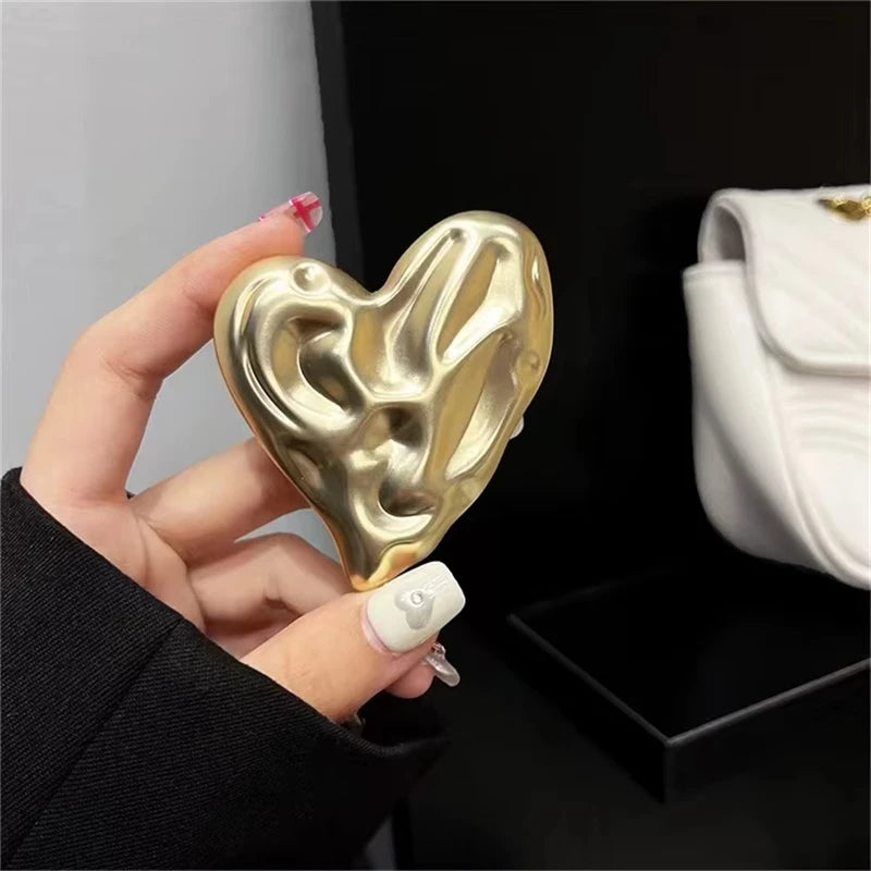 ''Luxury Metal Heart'' Universal Phone Grip