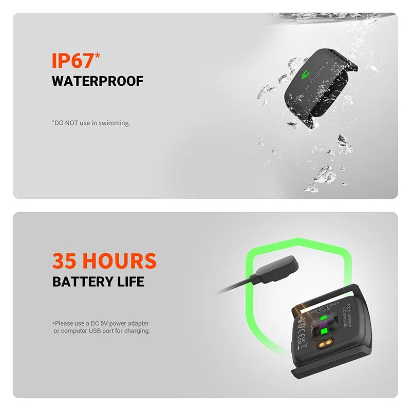 COOSPO HW9 Armband Heart Rate Monitor with HR Zones