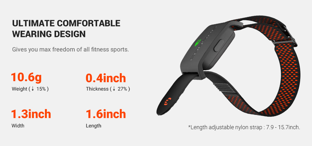 COOSPO HW9 Armband Heart Rate Monitor with HR Zones