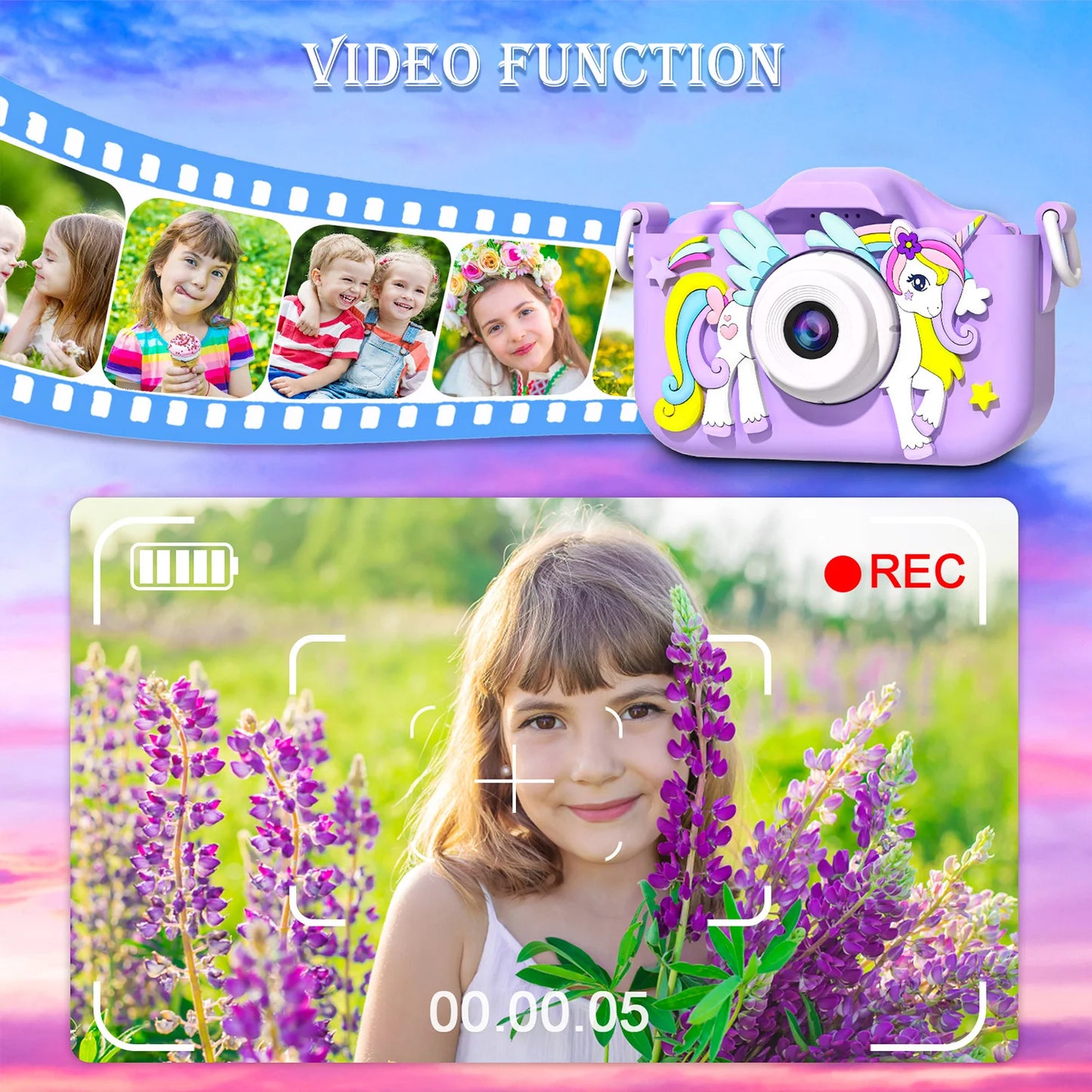 Kids Mini Digital Camera HD1080