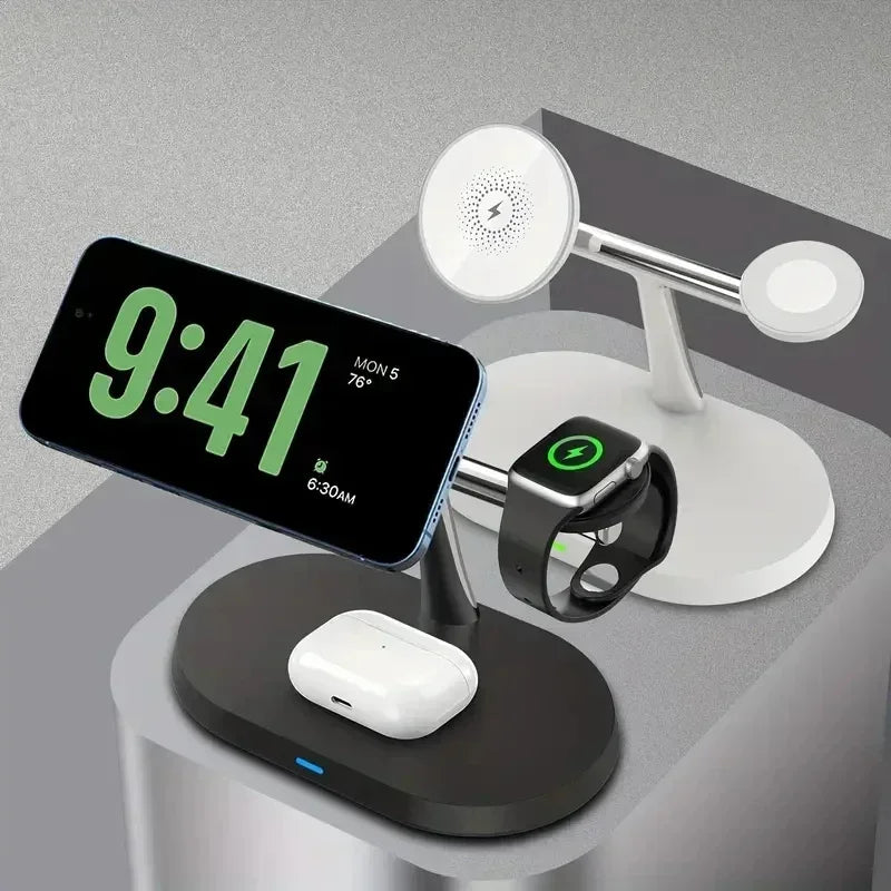 3 in 1 Magnetic Wireless Charging Station  For iPhones, Air pods and Apple watches