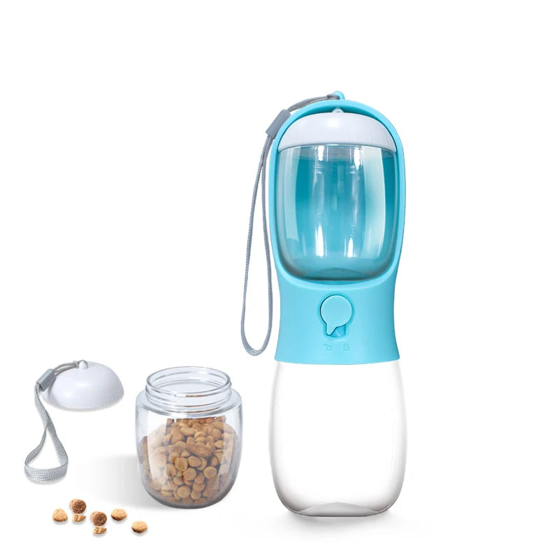 Portable Pet Water Cup Bottle with Food Dispenser