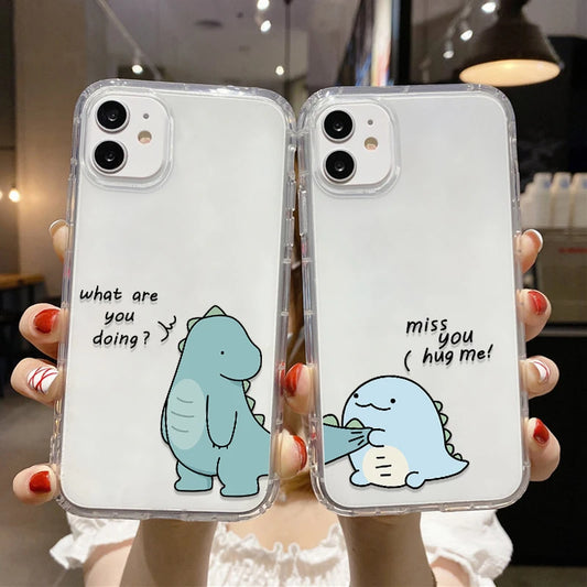 ''Cute Dinosaurs'' COUPLE Phone Cases For iPhone