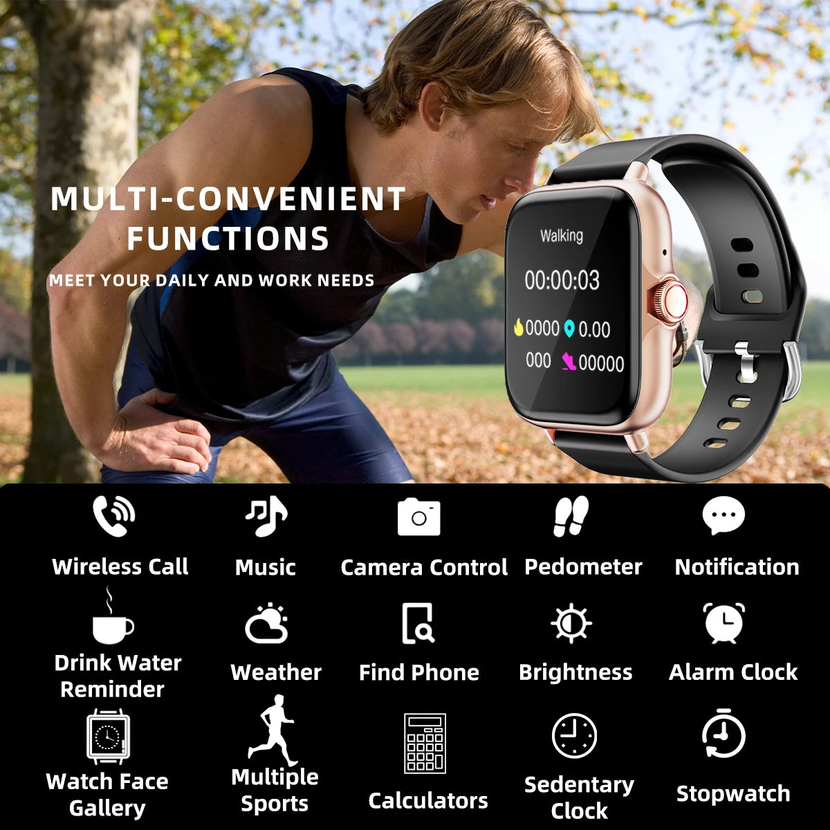 1.83'' Smart Watch For iPhone & Android