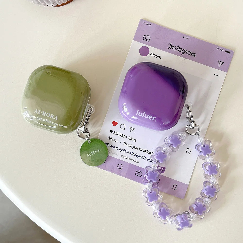 ''Marble and Beads'' Protection Case For Galaxy Buds