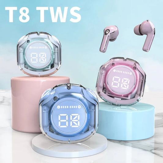 T8 TWS Wireless Bluetooth Headset 5.3 Headphones