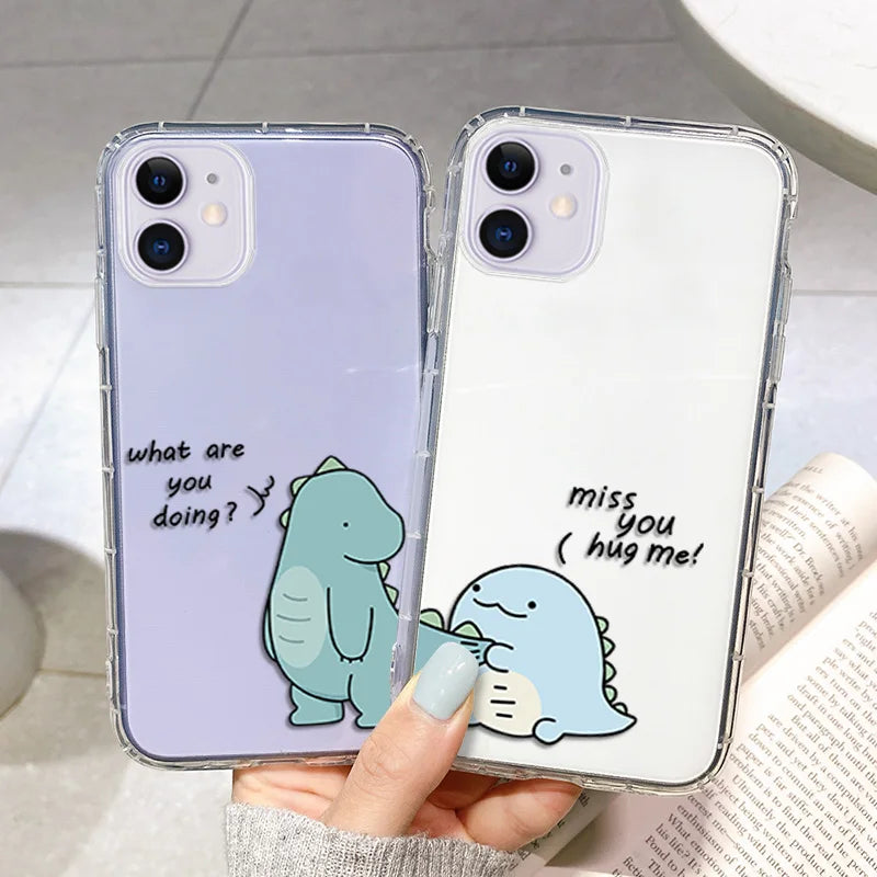 ''Cute Dinosaurs'' COUPLE Phone Cases For iPhone