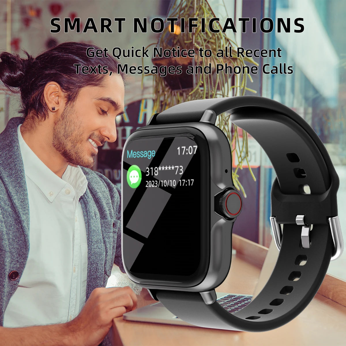 1.83'' Smart Watch For iPhone & Android