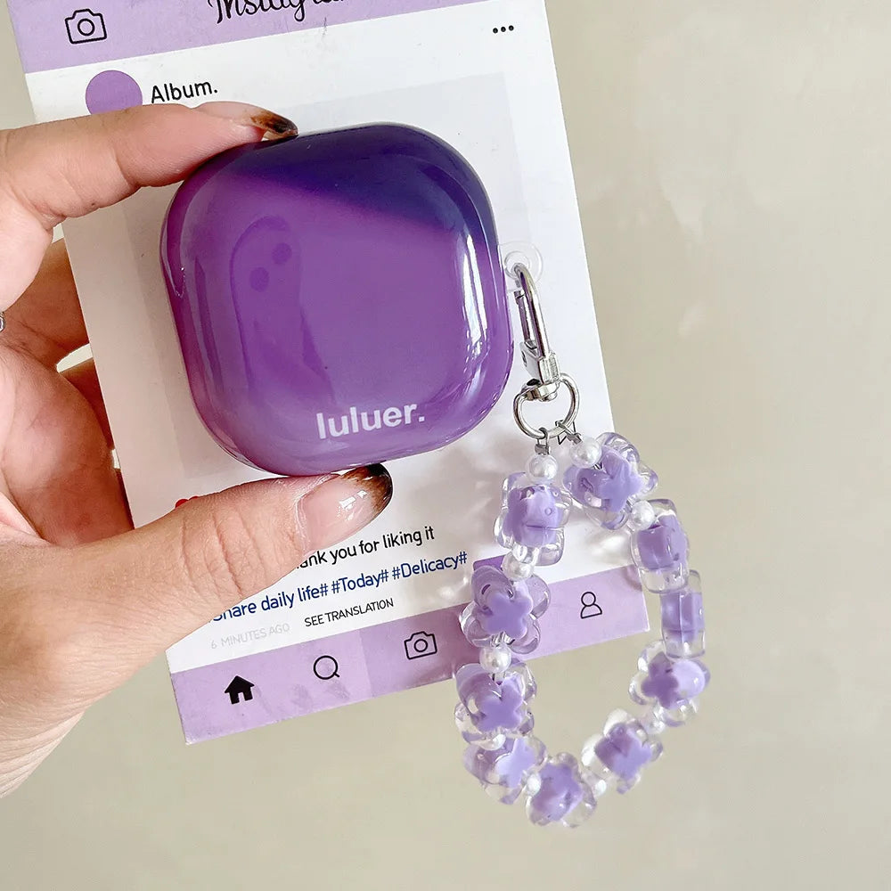 ''Marble and Beads'' Protection Case For Galaxy Buds