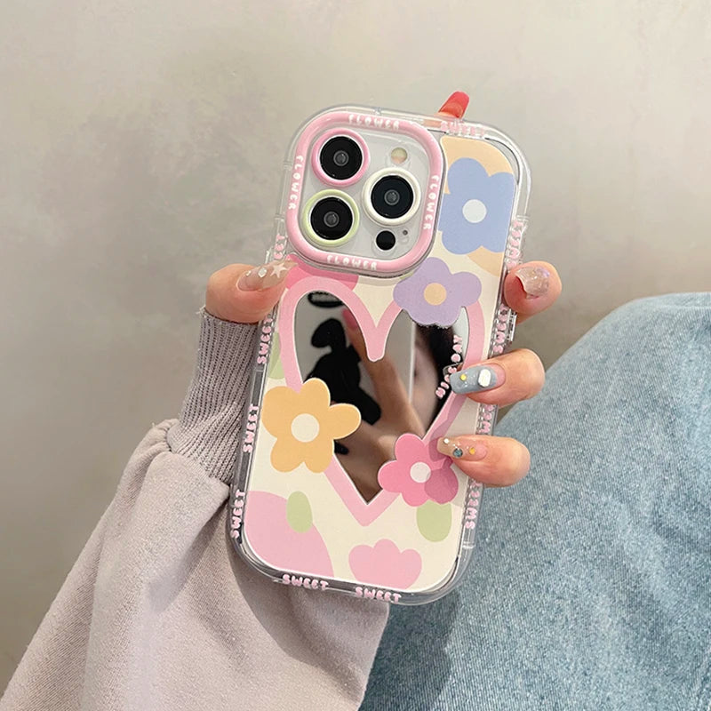 ''Sweet Love'' Mirror Phone Case For iPhone