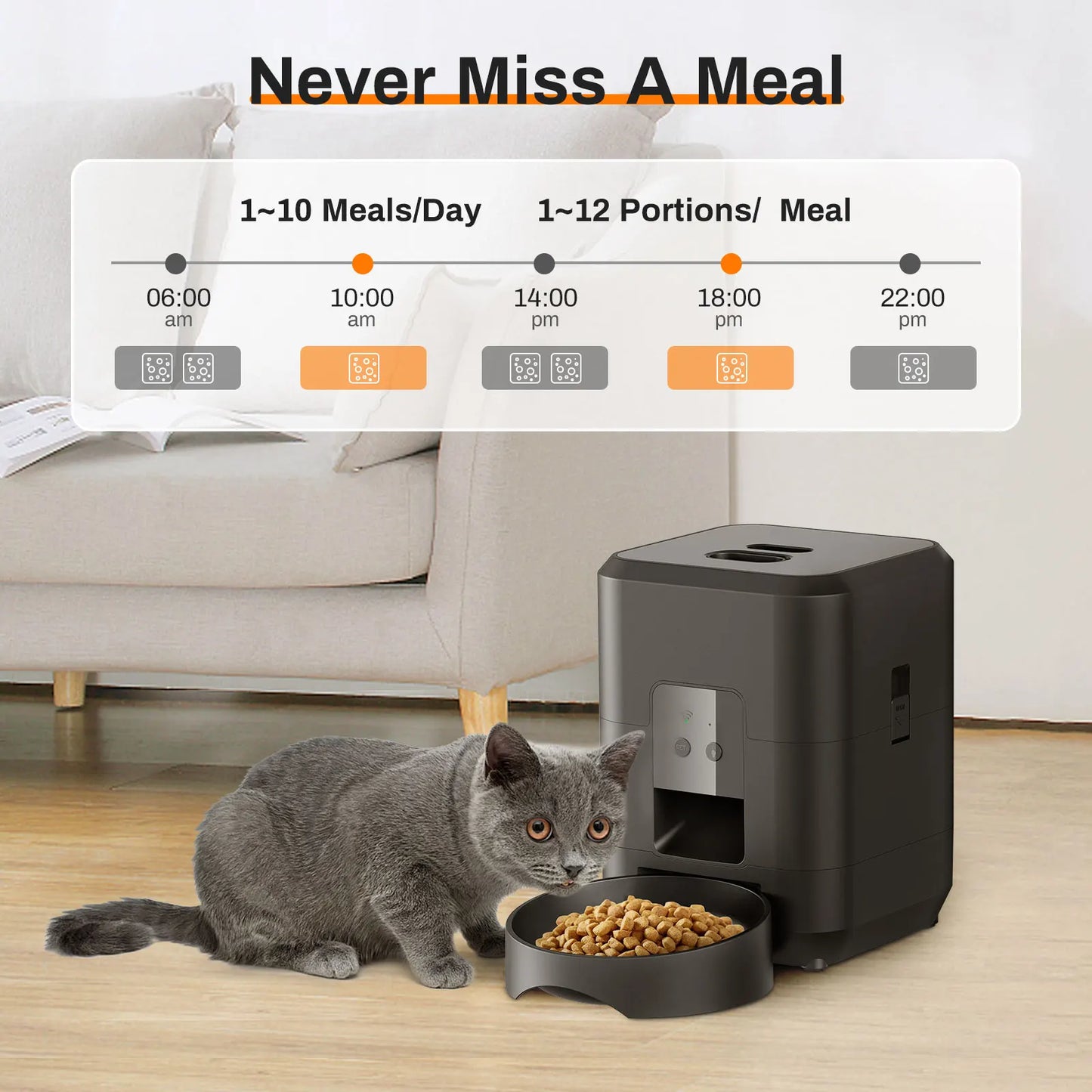 Wi-Fi Automatic Pet Feeder 2L