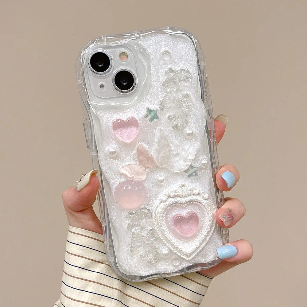 ''3D K-Hearts'' Phone Case For iPhone