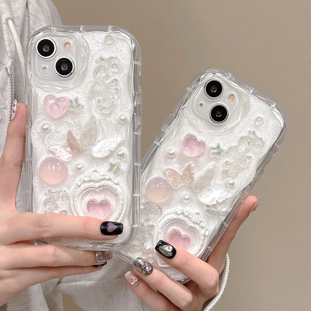 ''3D K-Hearts'' Phone Case For iPhone