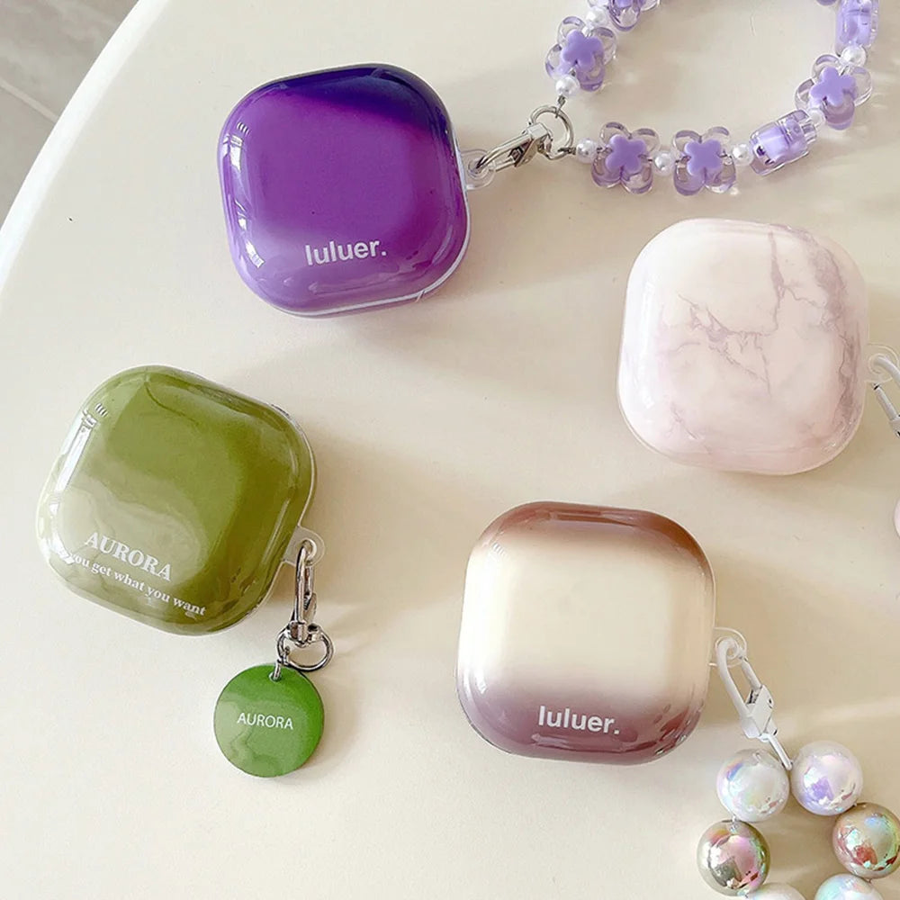 ''Marble and Beads'' Protection Case For Galaxy Buds