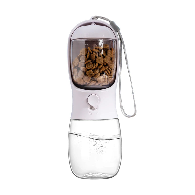 Portable Pet Water Cup Bottle with Food Dispenser