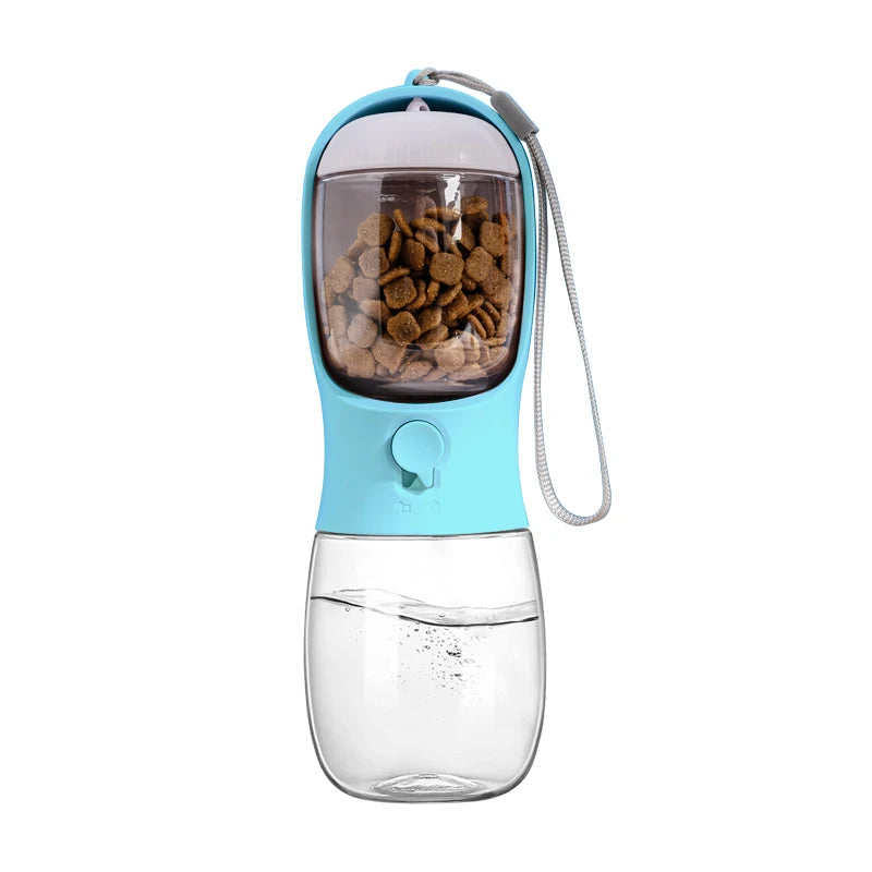 Portable Pet Water Cup Bottle with Food Dispenser