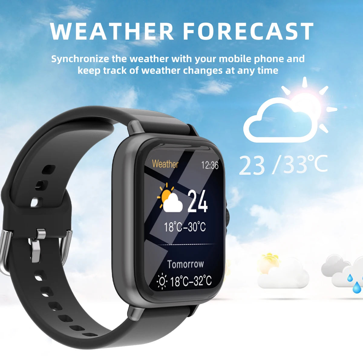 1.83'' Smart Watch For iPhone & Android